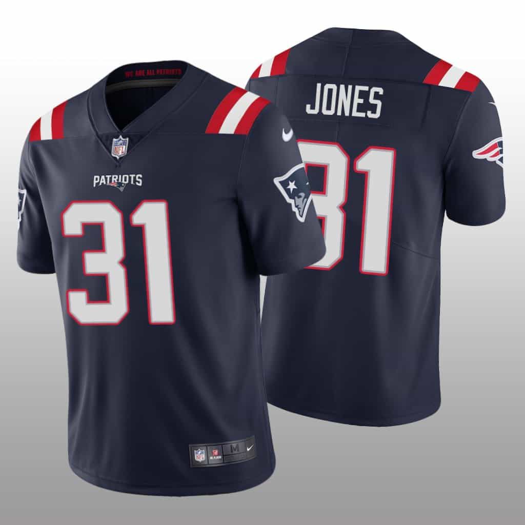 Men New England Patriots #31 Jonathan Jones Nike Navy Limited NFL Jersey